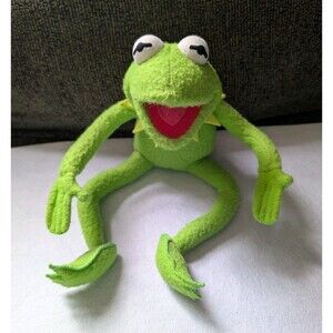 Vtg Kermit The Frog Plush Applause Wired Poseable Muppets Jim Henson 1995